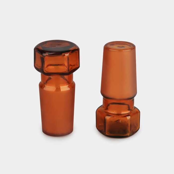 棕色玻璃容量瓶塞 磨口：19# 适配500mL容量瓶