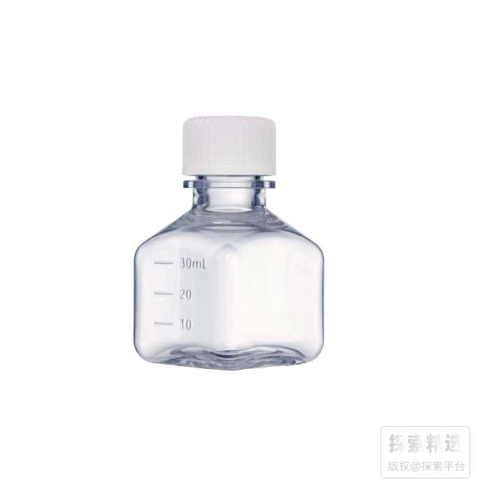 塑料血清瓶/培养基方瓶 PETG 30ml 电子束灭菌