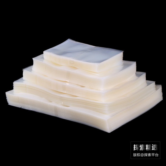 光面透明聚酯复合真空袋 双面16丝 9&times;15cm 材质：PET+PE