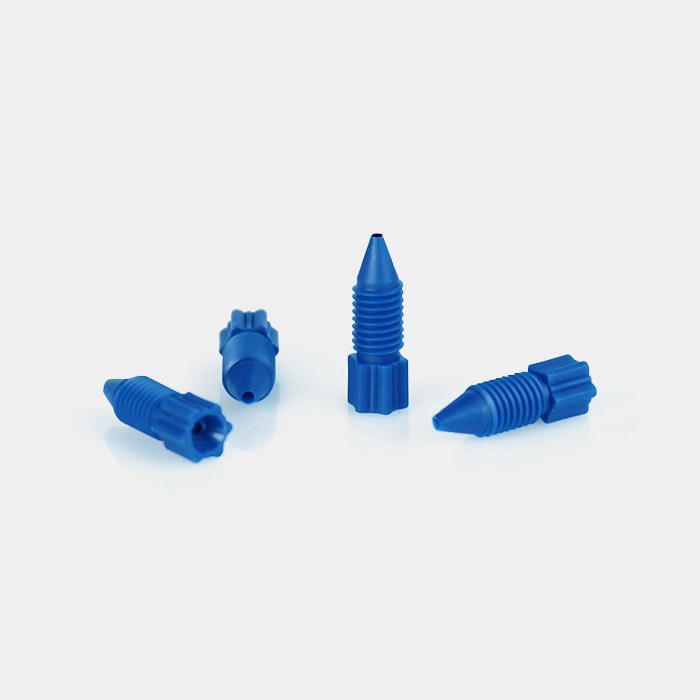 蓝色 PP 接头 (螺纹1/4"-28, 1/16" I.D.)