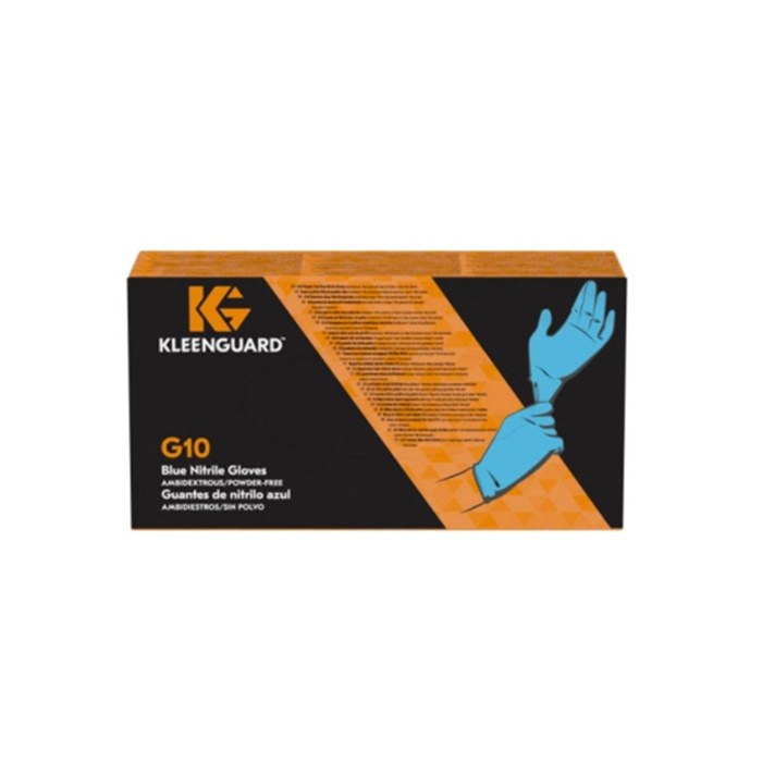 KLEENGUARD G10 蓝色丁腈手套 9寸 (M)【Industrial】
