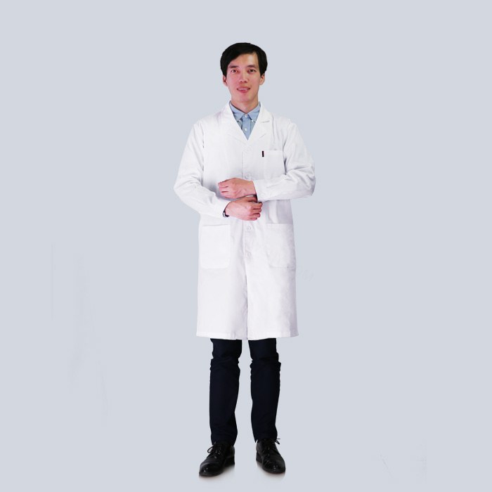 白大褂（经典款）纯棉 薄 长袖 纽扣袖 男 M号 爆款