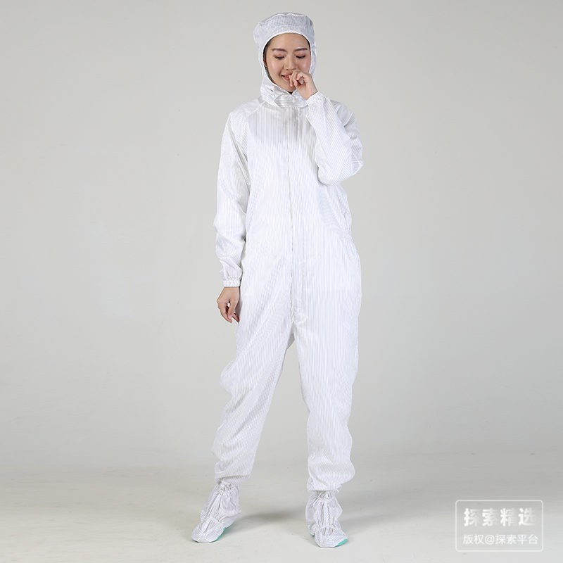 四连体白色洁净服 L号 适合166-170cm 可耐121℃高温灭菌