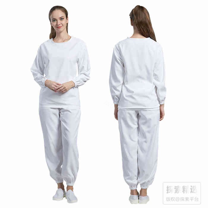 白色分体洁净内衣 XXXXL 适合186-190cm 可高温灭菌