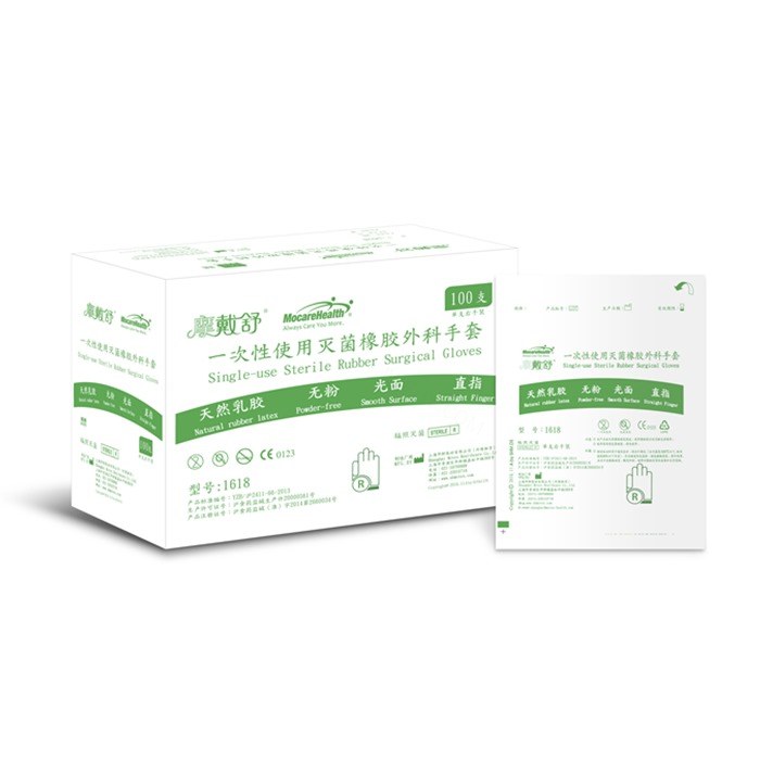 一次性使用灭菌橡胶外科手套 12寸 7.0码 箱装 单只克重约11.2&plusmn;0.2g 科研专用 不可用于临床 - 摩戴舒
