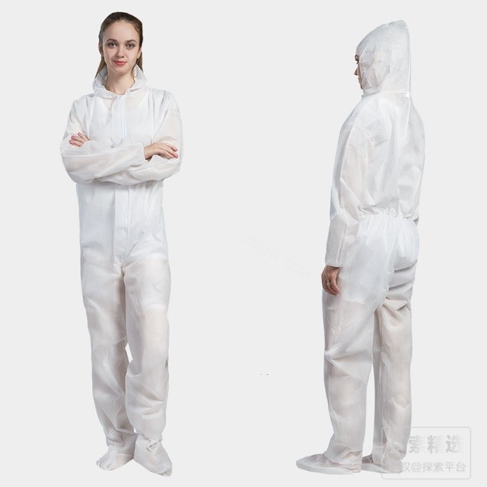 一次性四连体洁净服 SMS 非灭菌 独立包装 4XL