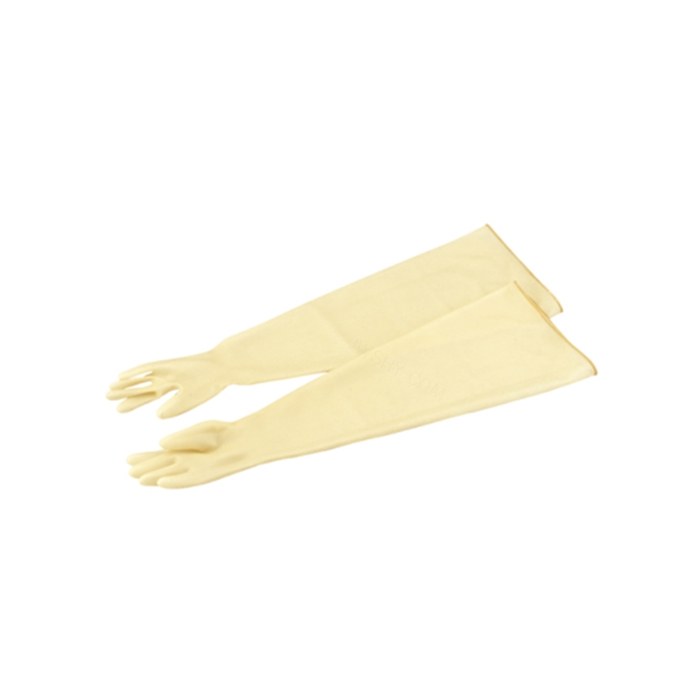 手套箱用手套 天然橡胶 腕部内径200mm用 厚度0.6mm 全长780mm