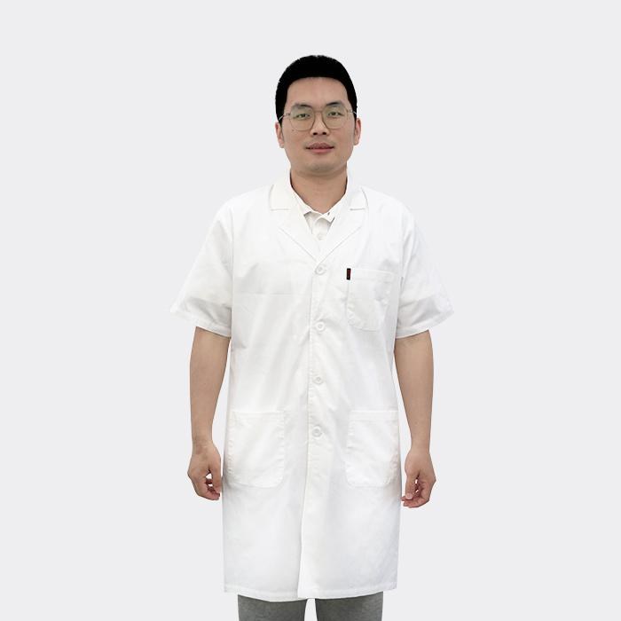 白大褂（经典款）纯棉 薄 短袖 男 L号