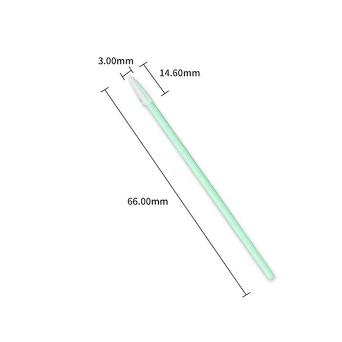 海绵头无尘棉签 尖头 总长66mm 头长14.6mm 头宽3mm