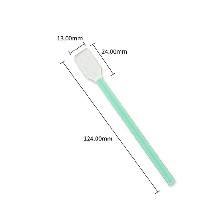 聚酯纤维无尘棉签 扁头 总长124mm 头长24mm 头宽13mm