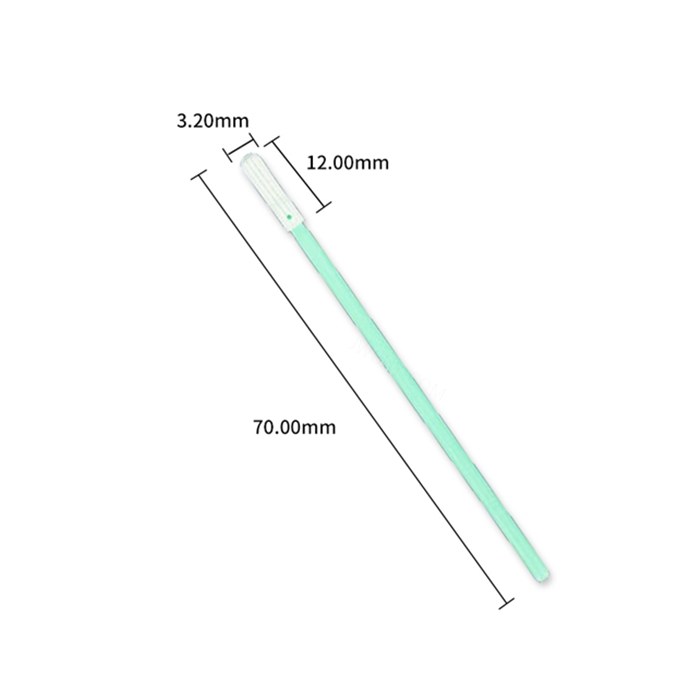 聚酯纤维无尘棉签 扁头 总长70mm 头长12mm 头宽3.2mm