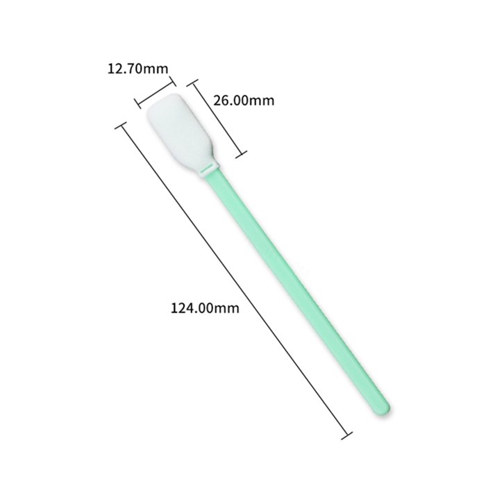 海绵头无尘棉签 扁头 总长124mm 头长26mm 头宽12.7mm