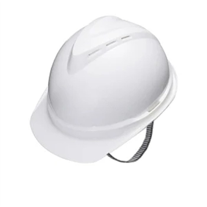 V-Gard500 豪华型有孔安全帽 ABS帽壳 超爱戴帽衬针织布吸汗带D型下颏带 白色 - MSA/梅思安