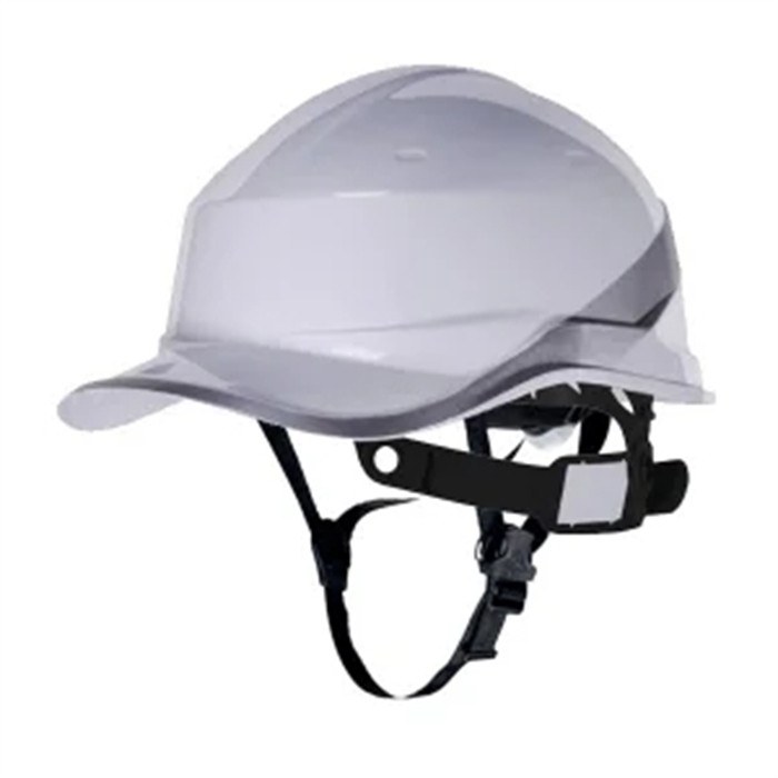 DIAMOND V 钻石5型荧光帽檐ABS安全帽 阻燃绝缘20KV/零下50-50度 8点式织物内衬+JUGALPHA下劾带 反面佩戴无檐帽 重390g 白色 - Delta/代尔塔