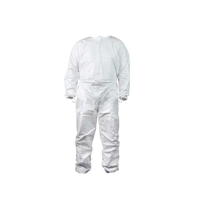 一次性无菌二连体洁净服 白色 Spolek面料 袖口拇指环 伽马灭菌 独立包装 适用ISO 5/6、GMP A/B级 L…