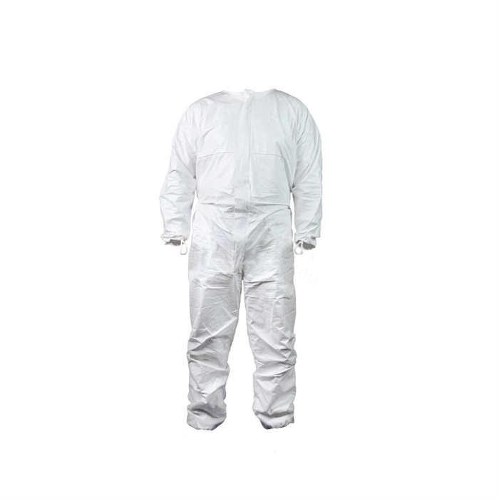 一次性无菌二连体洁净服 白色 Spolek面料 袖口拇指环 伽马灭菌 独立包装 适用ISO 5/6、GMP A/B级 X…