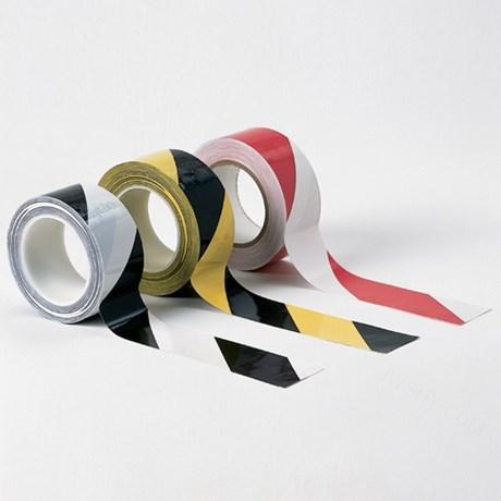 Striped Safety洁净条纹安全警示胶带 黑/黄色 1inch&times;16.5m