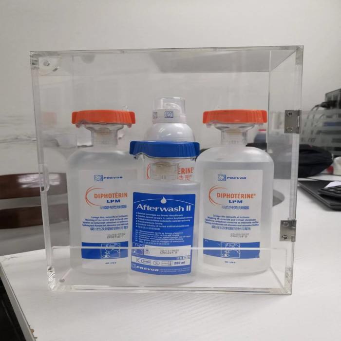 亚克力敌腐特灵壁挂组合套装 500ml&times;2敌腐特灵洗眼液+等渗透压缓解眼200ml+敌腐特灵皮肤喷雾200m…