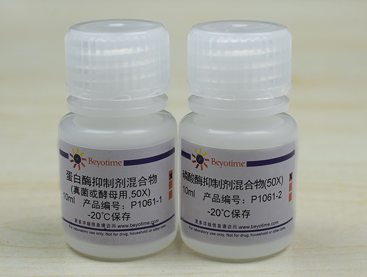 蛋白酶磷酸酶抑制剂混合物(真菌或酵母抽提用, 50X) - Beyotime/碧云天