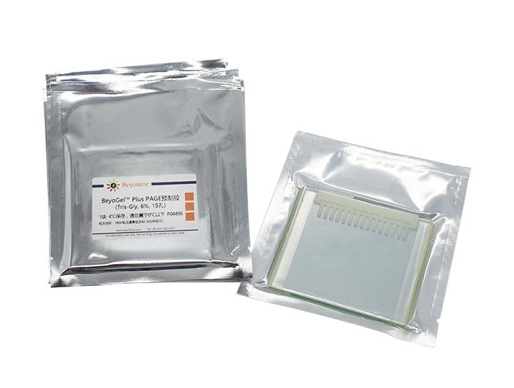 BeyoGelPlus PAGE预制胶(Tris-Gly, 6%, 15孔)