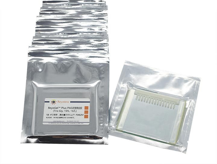 BeyoGelPlus PAGE预制胶(Tris-Gly, 15%, 15孔)