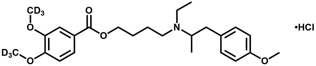 美贝维林-d6 盐酸盐 - Adamas