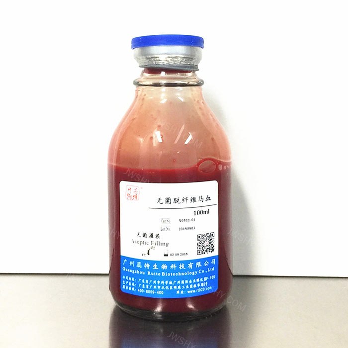 无菌脱纤维马血 - 蕊特生物
