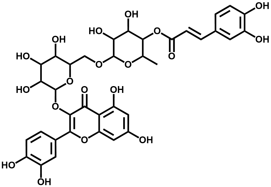 槲皮素-3-O-[4-O-反式-咖啡酰基-alpha-L-鼠李糖-(1&rarr;6)-beta-D-半乳糖苷] - Adamas