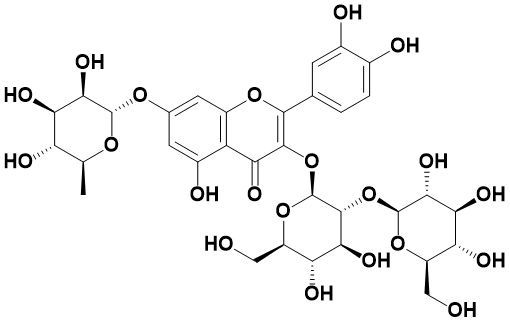 槲皮素-3-O-槐二糖-7-O-鼠李糖苷