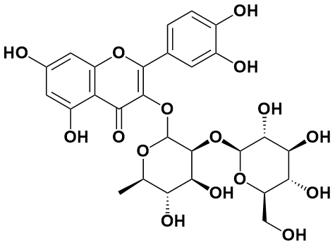 槲皮素3-O-葡萄糖基(1&rarr;2)鼠李糖苷