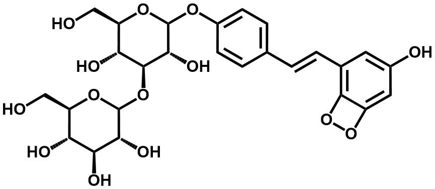 氧化白藜芦醇3-O-D-吡喃葡萄糖基-D-吡喃葡萄糖苷 - Adamas
