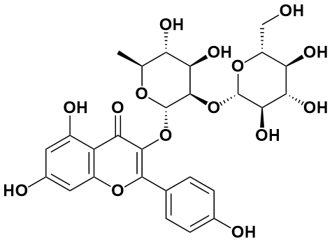 山柰酚-3-O-&beta;-D-葡萄糖基（1-2）-&alpha;-L-鼠李糖苷 - Adamas