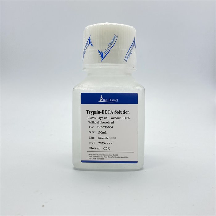 胰酶细胞消化液(0.25%胰酶, 不含EDTA和酚红) - Biochannel/生航