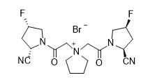 1,1-双{2-[(2S,4S)-2-氰基-4-氟四氢-1H-吡咯-1-基]-2-氧乙基}四氢吡咯-1-溴