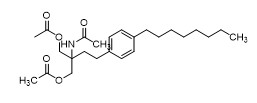 2-乙酰胺-2-(4-辛苯乙基)丙烷-1,3-二基二乙酸