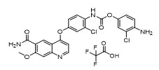 4-氨基-3-氯苯基(4-((6-氨甲酰基-7-甲氧基喹啉-4-基)氧基)-2-氯苯基)氨基甲酸酯三氟乙酸盐 - 大赛璐