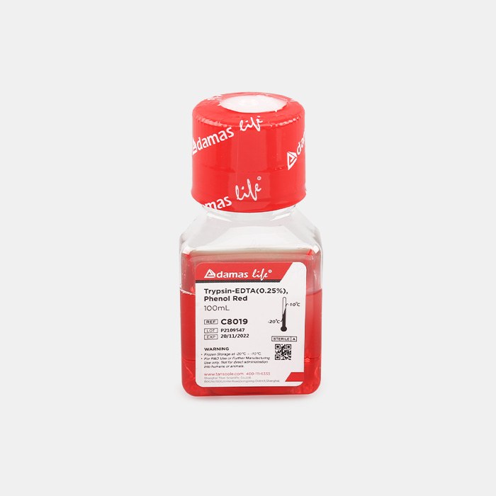 胰酶消化液 (0.25%，含EDTA，含酚红） - Adamas life