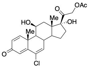 药物标准品(11&beta;)- 21-(Acetyloxy)-6-chloro-11,17-dihydroxypregna-1,4,6-triene-3,20-dione - TRC