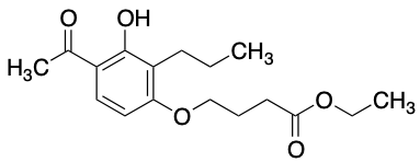药物标准品4-(4-Acetyl-3-hydroxy-2-propylphenoxy)butanoic Acid Ethyl Ester - TRC