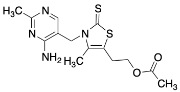 药物标准品5-[2-(Acetyloxy)ethyl]-3-[(4-amino-2-methyl-5-pyrimidinyl)methyl]-4-methyl-2(3H)-thiazolethione - TRC