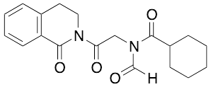 药物标准品N-[2-(3,4-Dihydro-1-oxo-2(1H)-isoquinolinyl)-2-oxoethyl]-N-formyl-cyclohexanecarboxamide - TRC