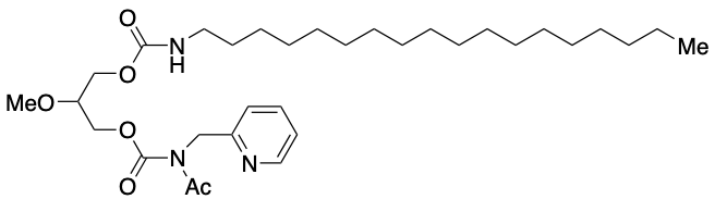 药物标准品Acetyl(2-pyridinylmethyl)carbamic Acid 2-Methoxy-3-[[(octadecylamino)carbonyl]oxy]propyl Ester - TRC