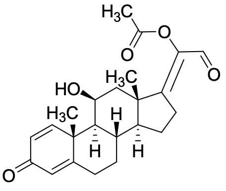 药物标准品(11&beta;,17Z)-20-(Acetyloxy)-11-hydroxy-3-oxopregna-1,4,17(20)-trien-21-al - TRC