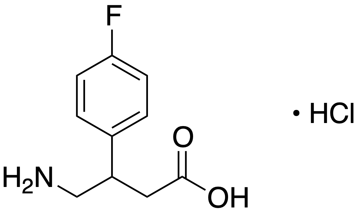 药物标准品4-Amino-3-(4-fluorophenyl)butanoic Acid Hydrochloride - TRC