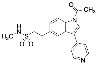 药物标准品2-(1-Acetyl-3-(pyridin-4-yl)-1H-indol-5-yl)-N-methylethanesulfonamide - TRC