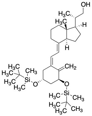 药物标准品(5Z,7E)-(1S,3R)-1,3-Bis[tert-butyl(dimethylsilyl)oxy]-22-hydroxy-23,24-dinor-9,10-secochola-5,7… - TRC