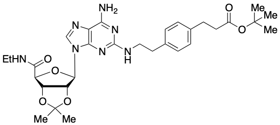 药物标准品2-[[4-[2-(tert-Butoxycarbonyl)ethyl]phenylethyl]amino]2&rsquo;,3&rsquo;-O-isopropylideneadenosi… - TRC