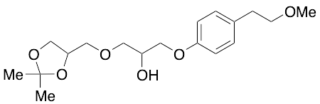 药物标准品1-[(2,2-Dimethyl-1,3-dioxolan-4-yl)methoxy]-3-[4-(2-methoxyethyl)phenoxy]-2-propanol - TRC