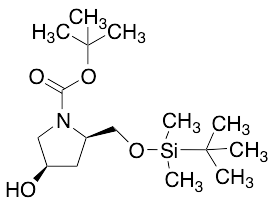 药物标准品(2R,4R)-2-[[[(1,1-Dimethylethyl)dimethylsilyl]oxy]methyl]-4-hydroxy-1-pyrrolidinecarboxylic Aci… - TRC