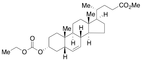 药物标准品(3&alpha;,5&beta;)-3-[(Ethoxycarbonyl)oxy]chol-6-en-24-oic Acid Methyl Ester - TRC